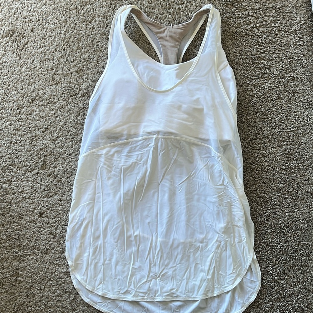 Lulu Lemon Glide and Stride Mesh Tank